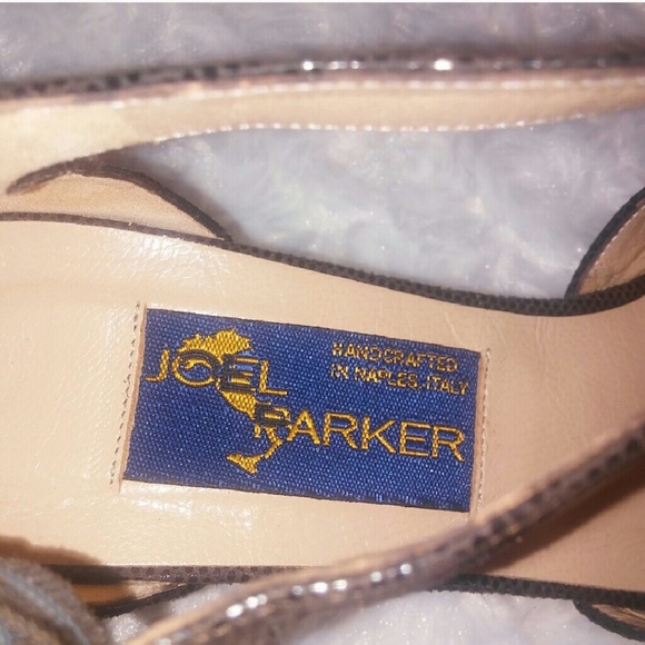 Joel Parker Neva Vintage Brown Snake Serpent Shoes - Picture 6 of 8